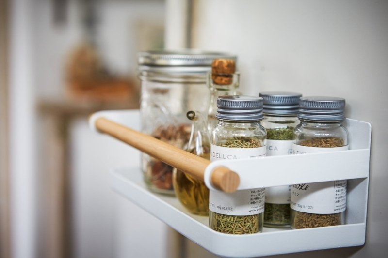 Magnetic Storage Caddy - Steel + Wood - FCHF CITY