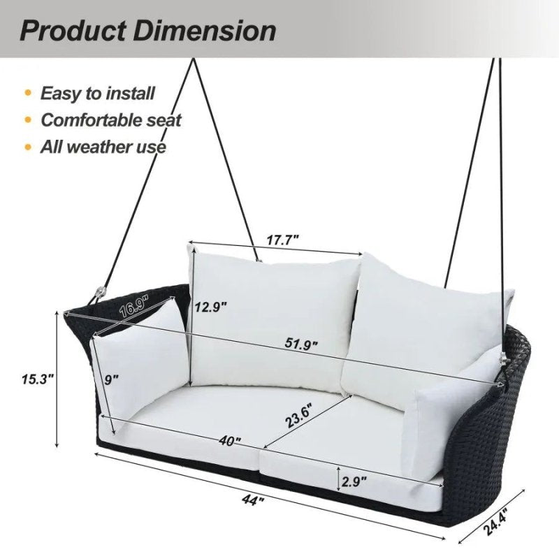 Maisse Porch Swing Sofa - FCHF CITY