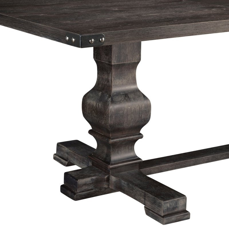 Manchester Dining Table, Charcoal - FCHF CITY
