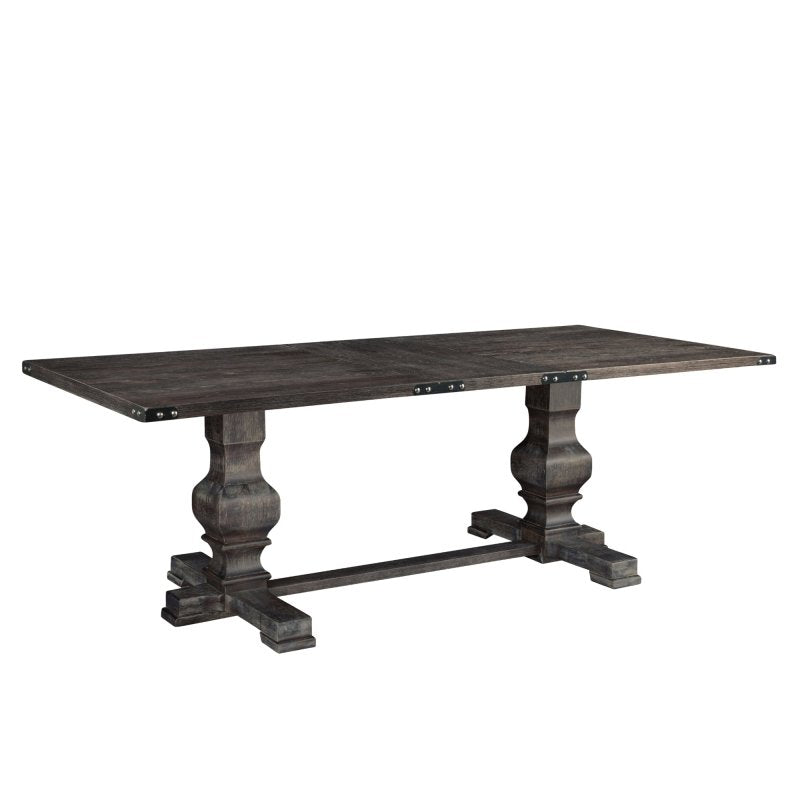 Manchester Dining Table, Charcoal - FCHF CITY