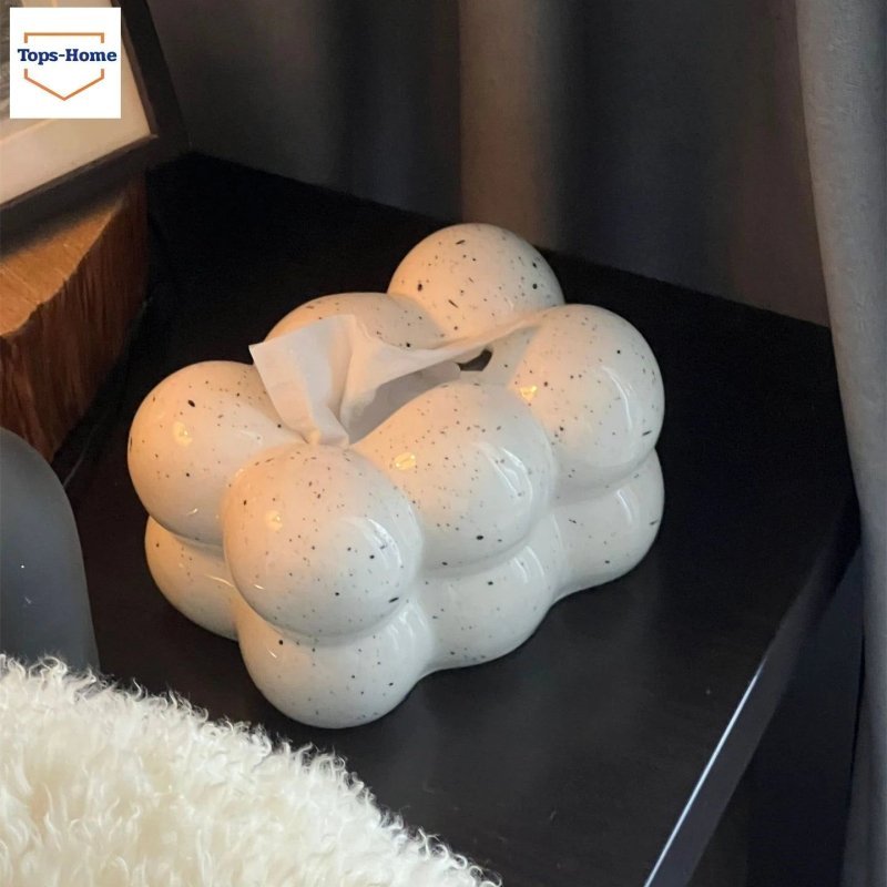 Marshmallow Ceramic Tissue Box - FCHF CITY