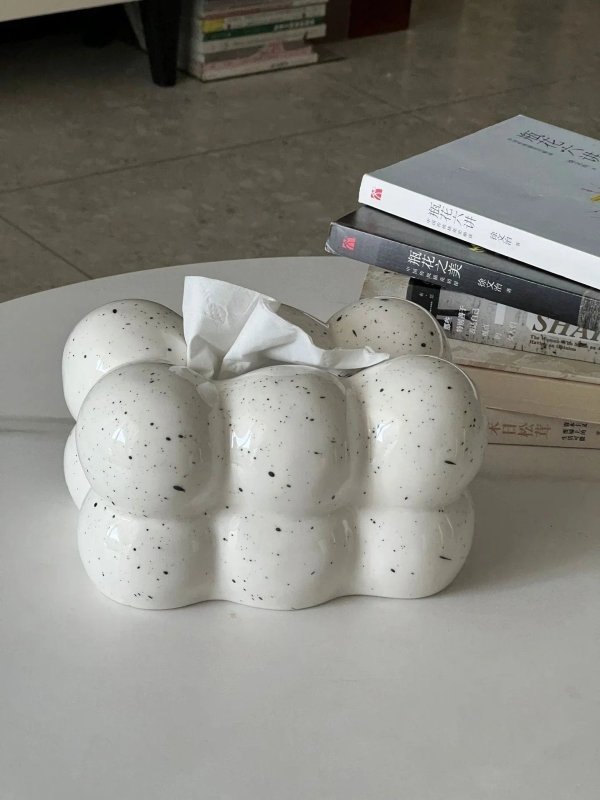 Marshmallow Ceramic Tissue Box - FCHF CITY