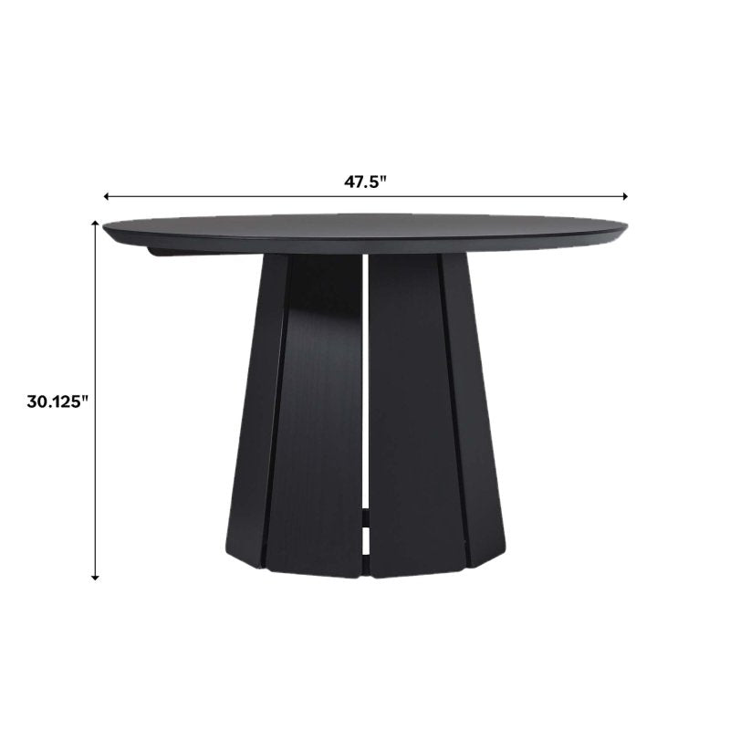 Melrose Wood Pedestal Dining Table - FCHF CITY