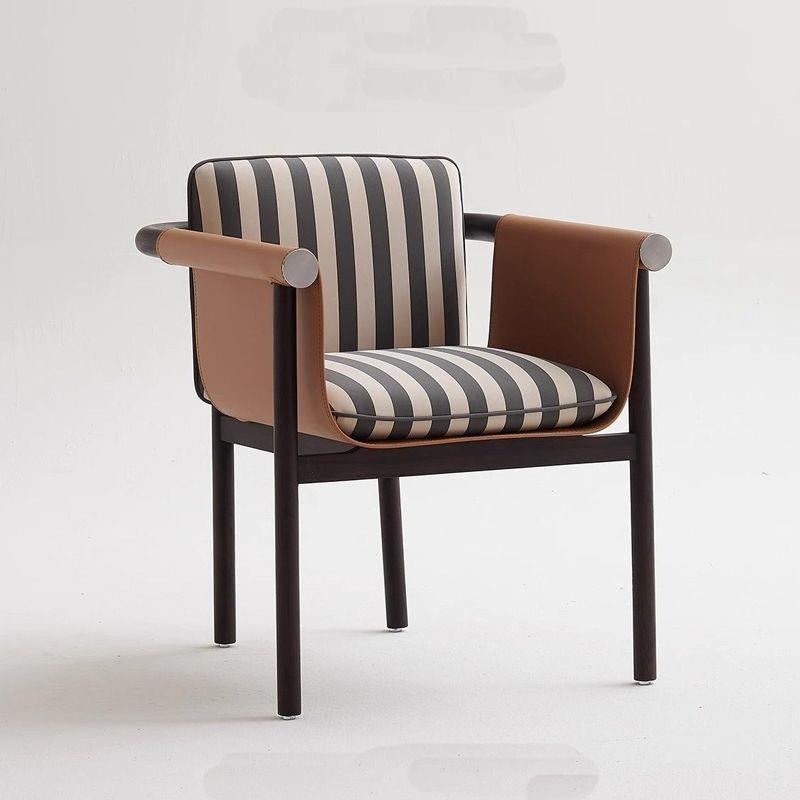 Modern Italian Minimalist Arm Dining Chair - FCHF CITY