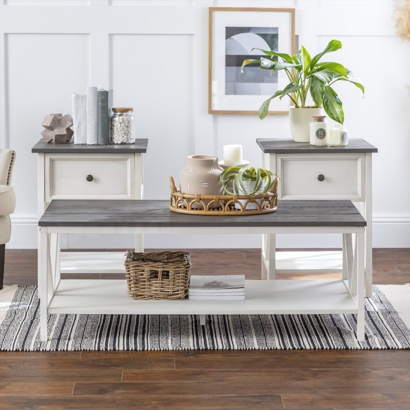 Montgomery 3 - Piece Wood Living Room Set - FCHF CITY