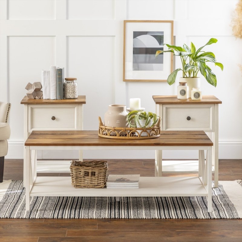 Montgomery 3 - Piece Wood Living Room Set - FCHF CITY