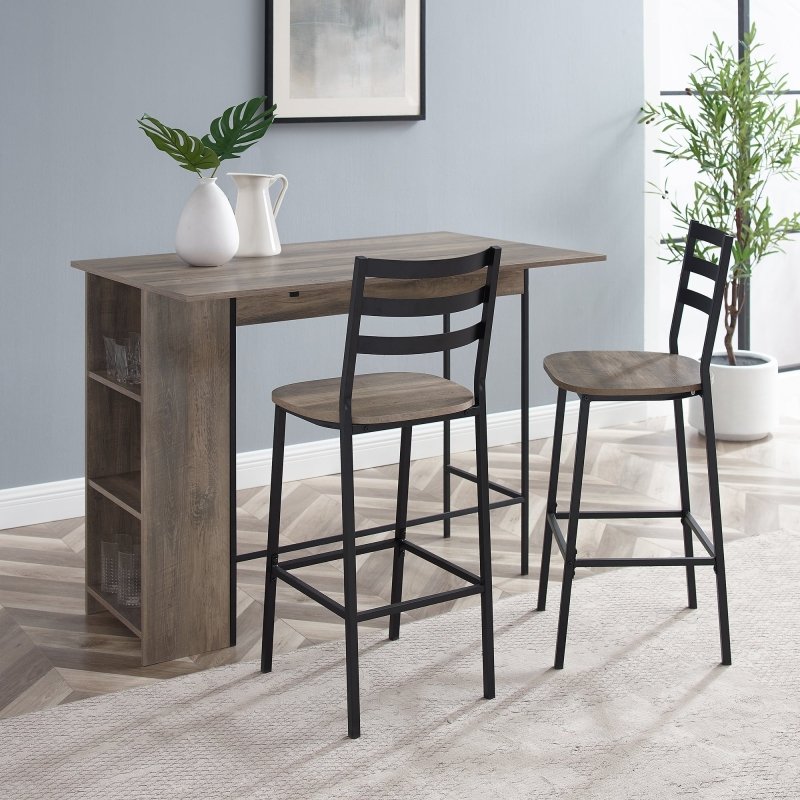 Mora 3 - Piece Drop Leaf Counter Table Set - FCHF CITY