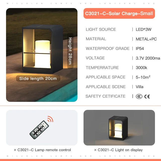 Murra Outdoor Solar Lamp - FCHF CITY