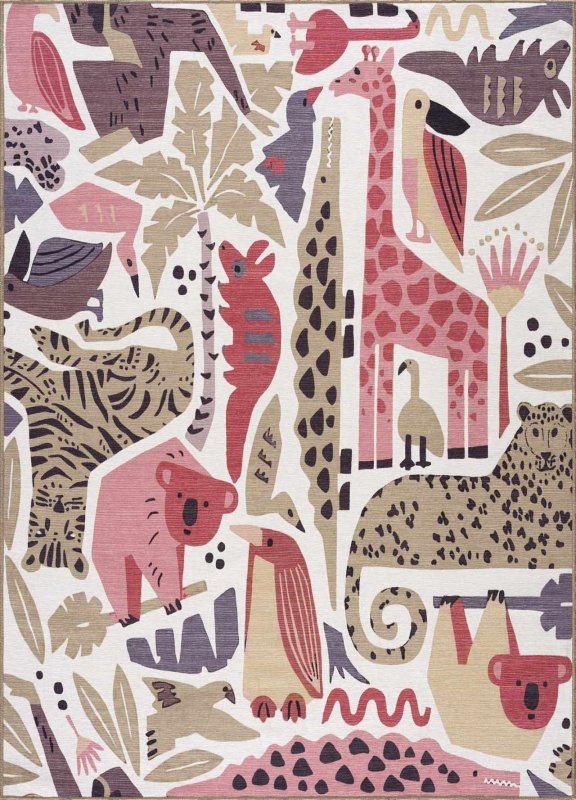 Natal Animal Print Washable Kids Rug - FCHF CITY
