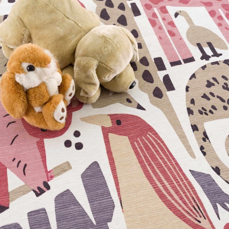 Natal Animal Print Washable Kids Rug - FCHF CITY