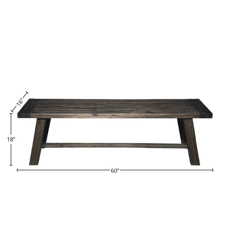 Newberry Bench, Salvaged Grey - FCHF CITY