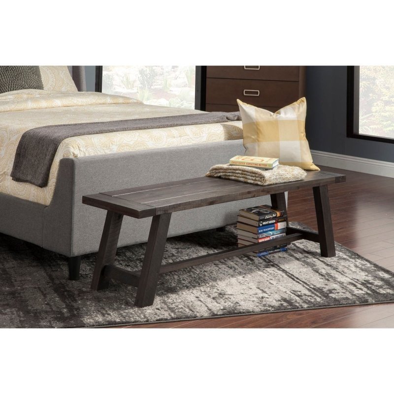 Newberry Bench, Salvaged Grey - FCHF CITY