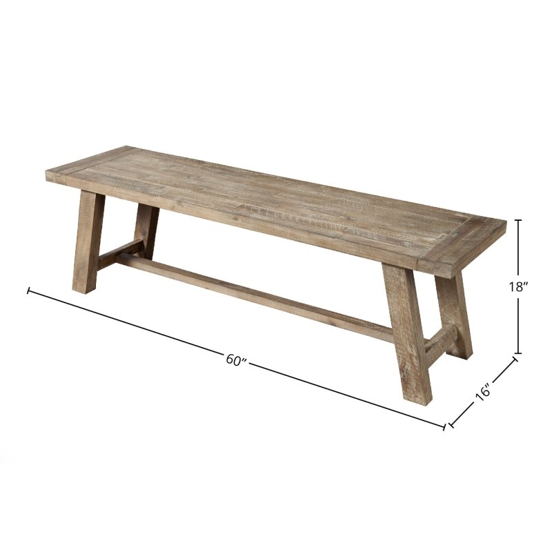 Newberry Bench, Weathered Natural - FCHF CITY