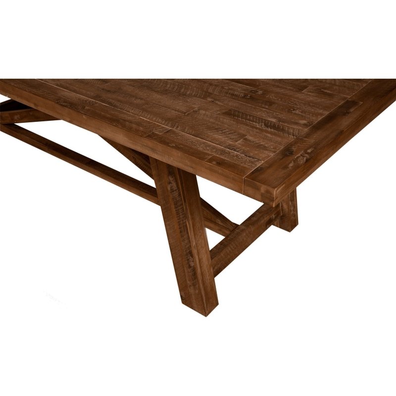 Newberry Rectangular Dining Table, Medium Brown - FCHF CITY