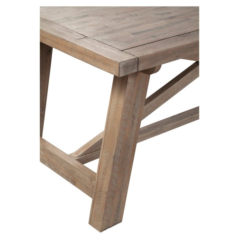 Newberry Rectangular Dining Table, Weathered Natural - FCHF CITY