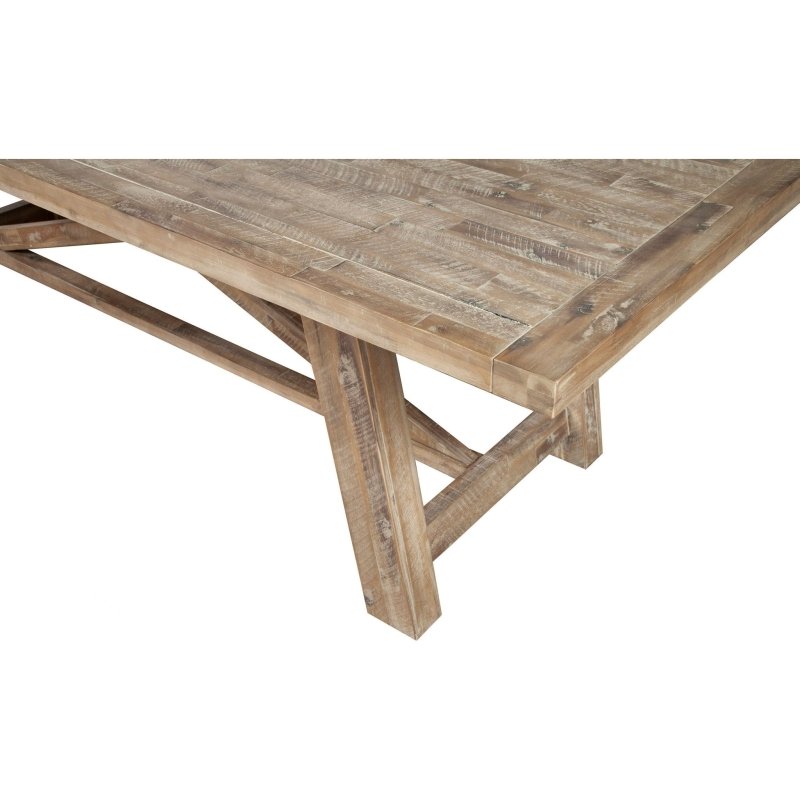 Newberry Rectangular Dining Table, Weathered Natural - FCHF CITY