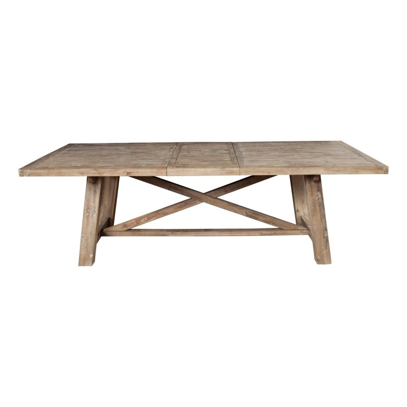 Newberry Rectangular Dining Table, Weathered Natural - FCHF CITY