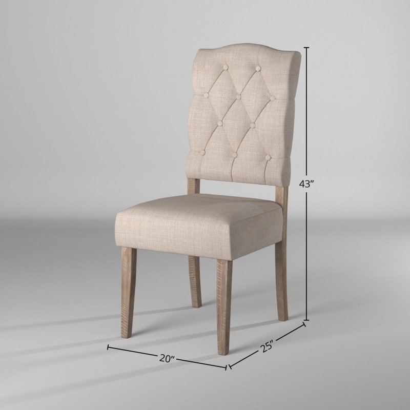 Newberry Side Chairs, Weathered Natural - FCHF CITY