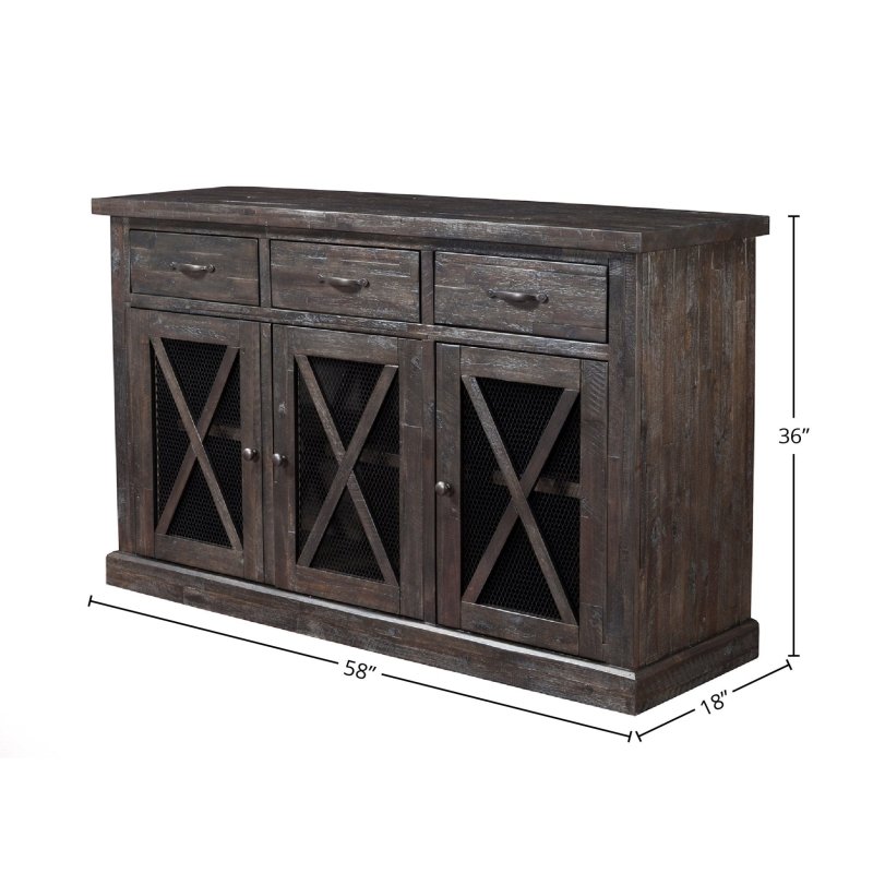 Newberry Sideboard, Salvaged Grey - FCHF CITY