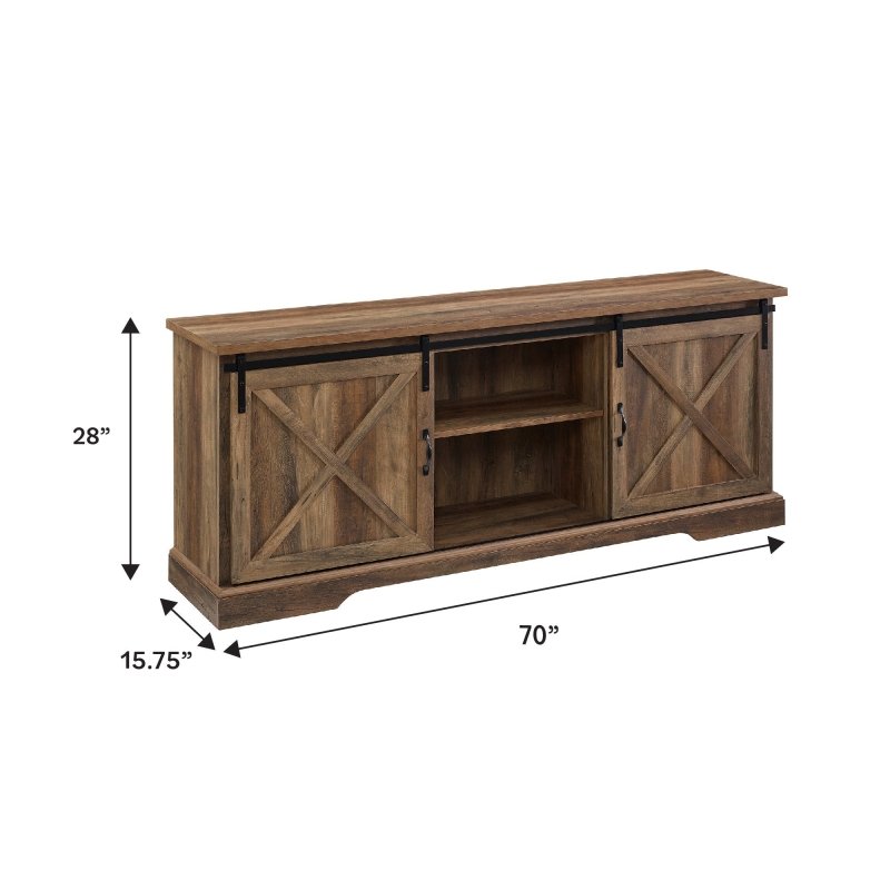 Oakridge Sliding Barn Door TV Console - FCHF CITY