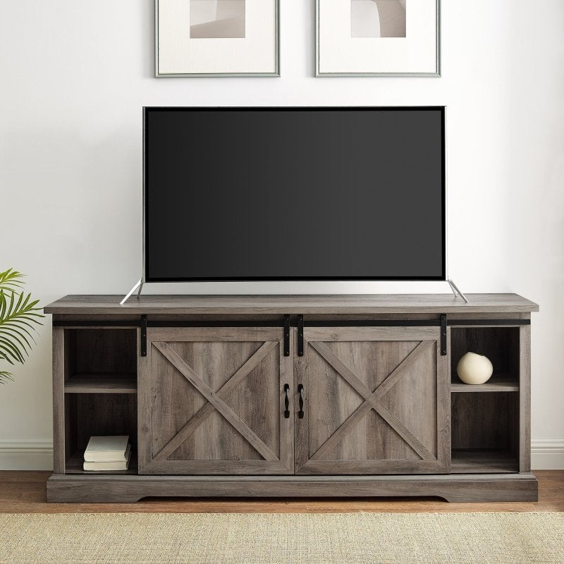 Oakridge Sliding Barn Door TV Console - FCHF CITY