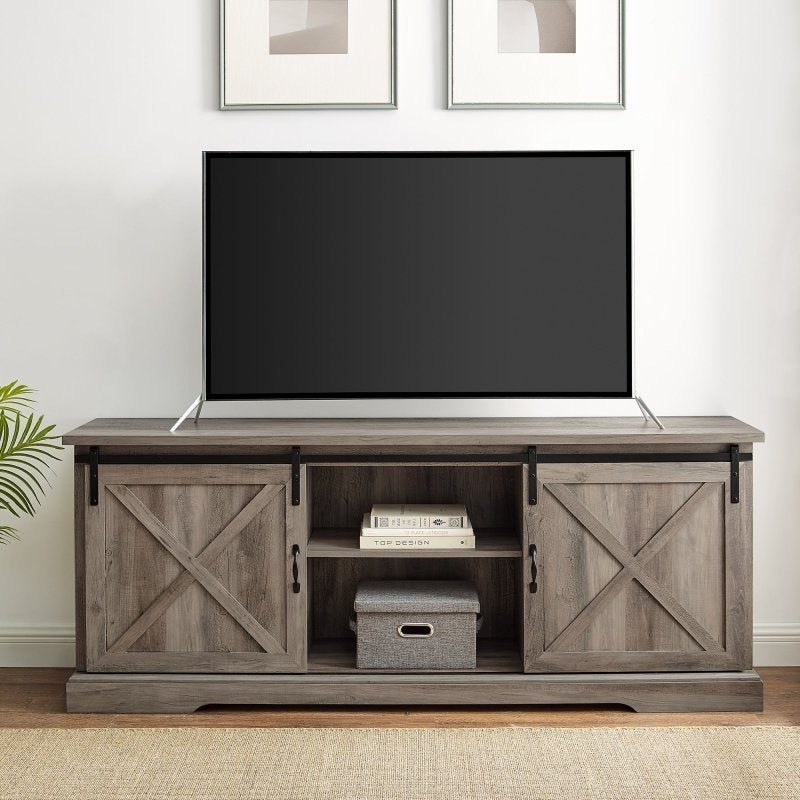Oakridge Sliding Barn Door TV Console - FCHF CITY