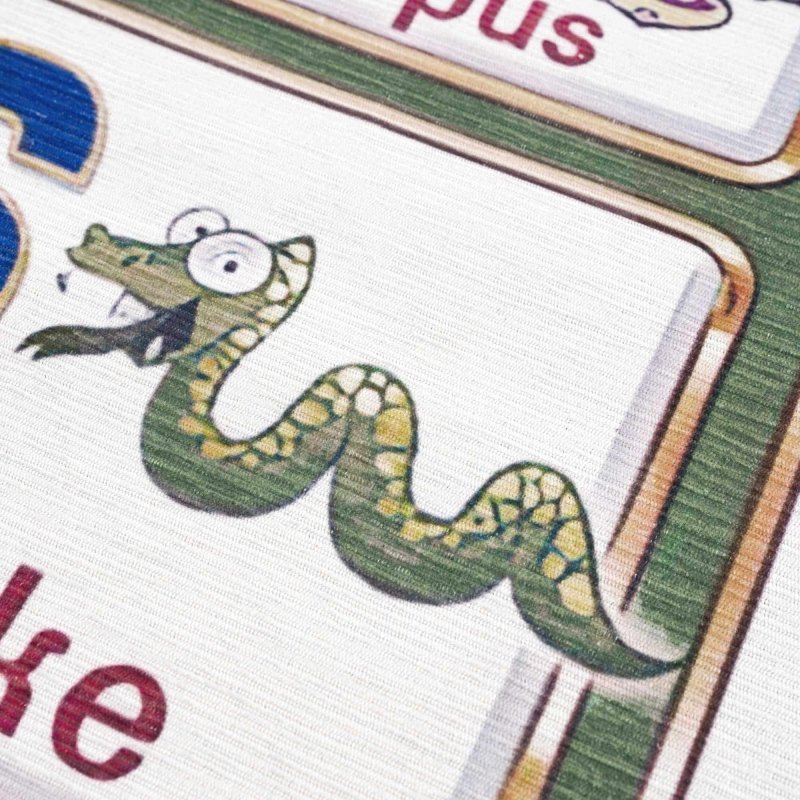 Osric Colorful Alphabet Washable Kids Rug - FCHF CITY