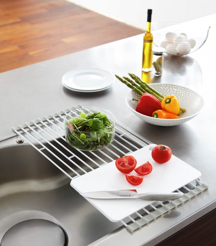 Over - the - Sink Dish Drainer - Steel - FCHF CITY