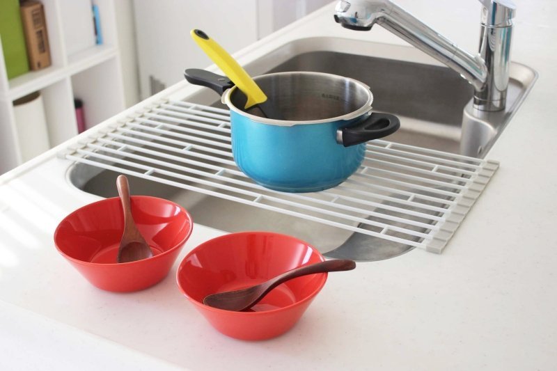 Over - the - Sink Dish Drainer - Steel - FCHF CITY