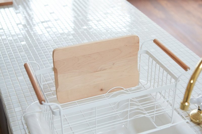 Over - the - Sink Dish Rack - Steel + Wood - FCHF CITY
