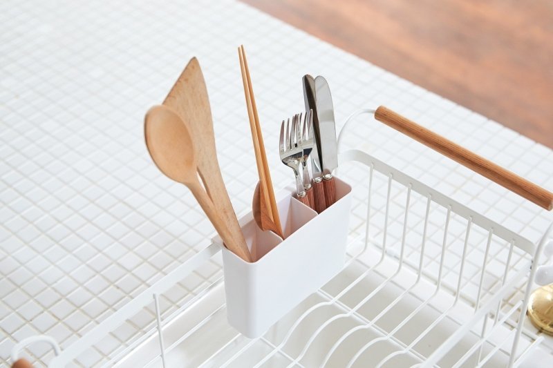 Over - the - Sink Dish Rack - Steel + Wood - FCHF CITY