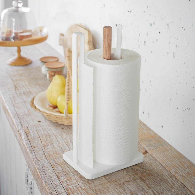 Paper Towel Holder - Steel + Wood - FCHF CITY