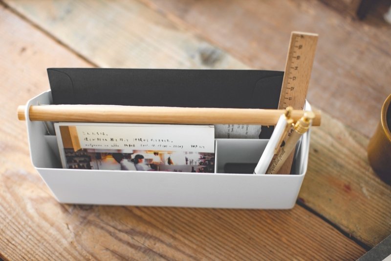 Pen + Desk Organizer - Two Sizes - Steel + Wood - FCHF CITY