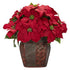 Poinsettia w/Decorative Vase Silk Arrangement - FCHF CITY