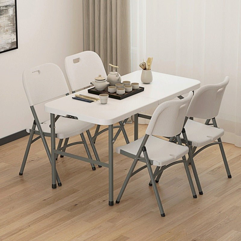Portable Foldable Dining Table, Heavy‑Duty Height Adjustable Outdoor Table - FCHF CITY