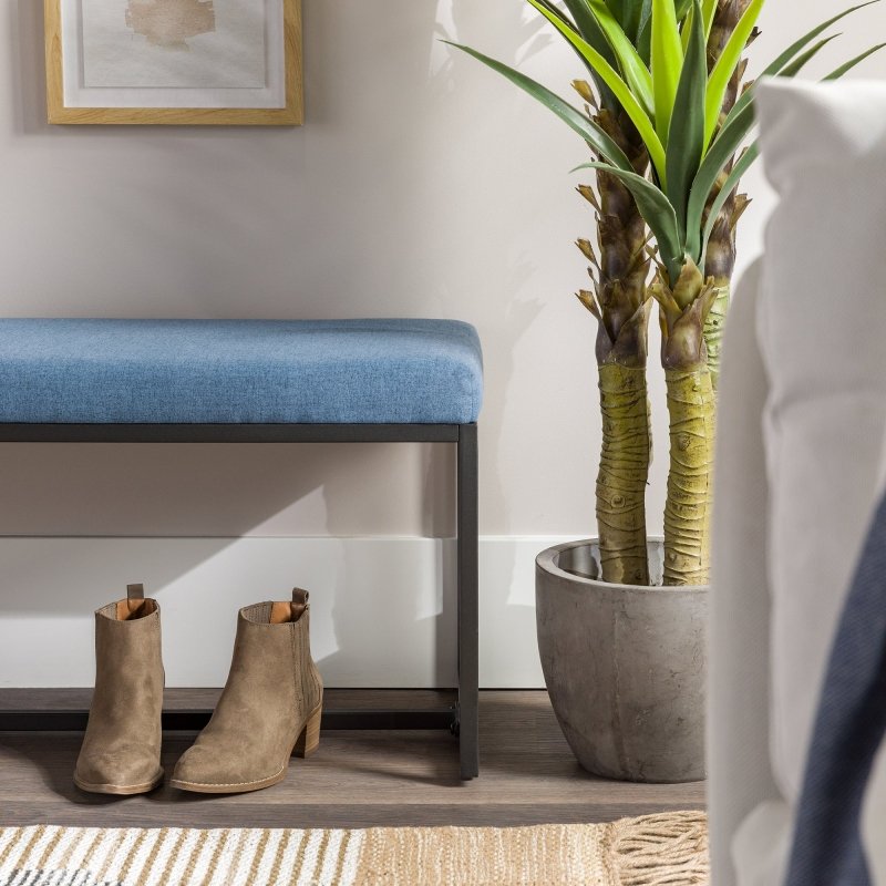 Rangely Upholstered Fabric Entry Bench - FCHF CITY