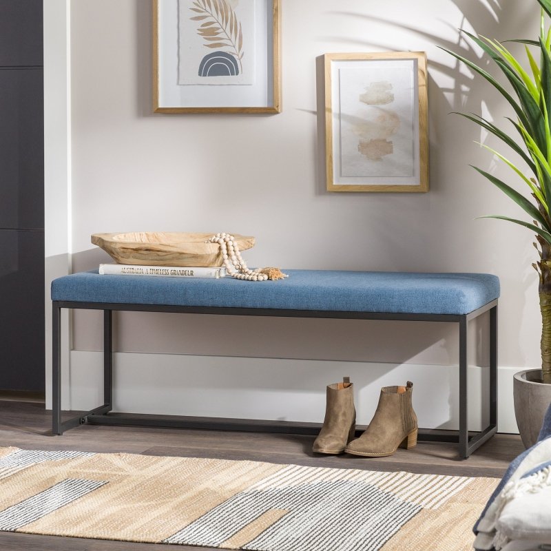 Rangely Upholstered Fabric Entry Bench - FCHF CITY