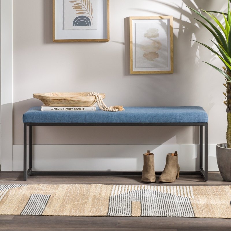 Rangely Upholstered Fabric Entry Bench - FCHF CITY