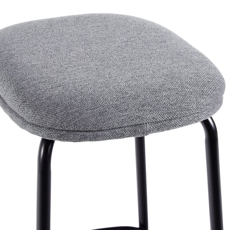 Roan Counter Stool with Upholstered Seat, Set of 2 - FCHF CITY