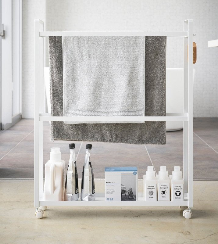 Rolling Towel Rack (33" H) - Steel - FCHF CITY