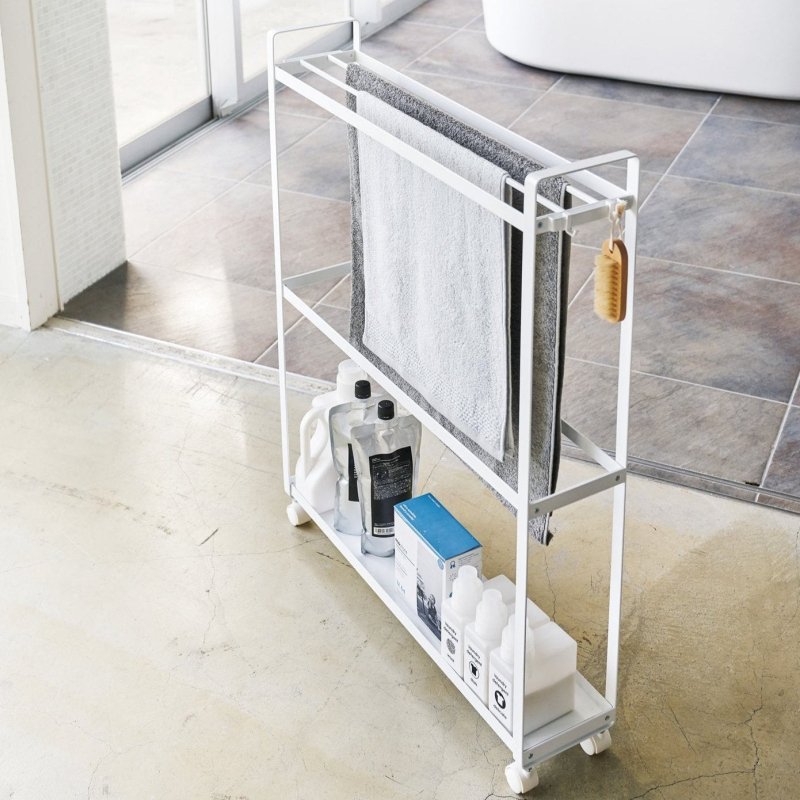 Rolling Towel Rack (33" H) - Steel - FCHF CITY