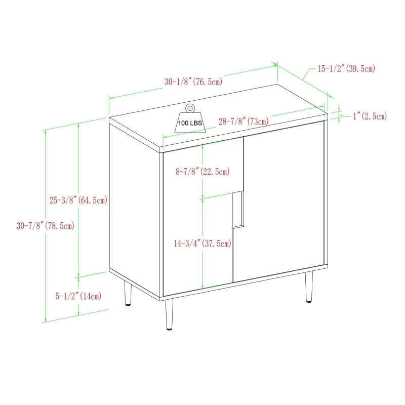 Romy Modern Accent Cabinet - FCHF CITY