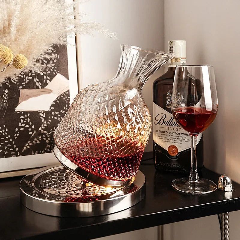 Rotating Crystal Wine Decanter - FCHF CITY