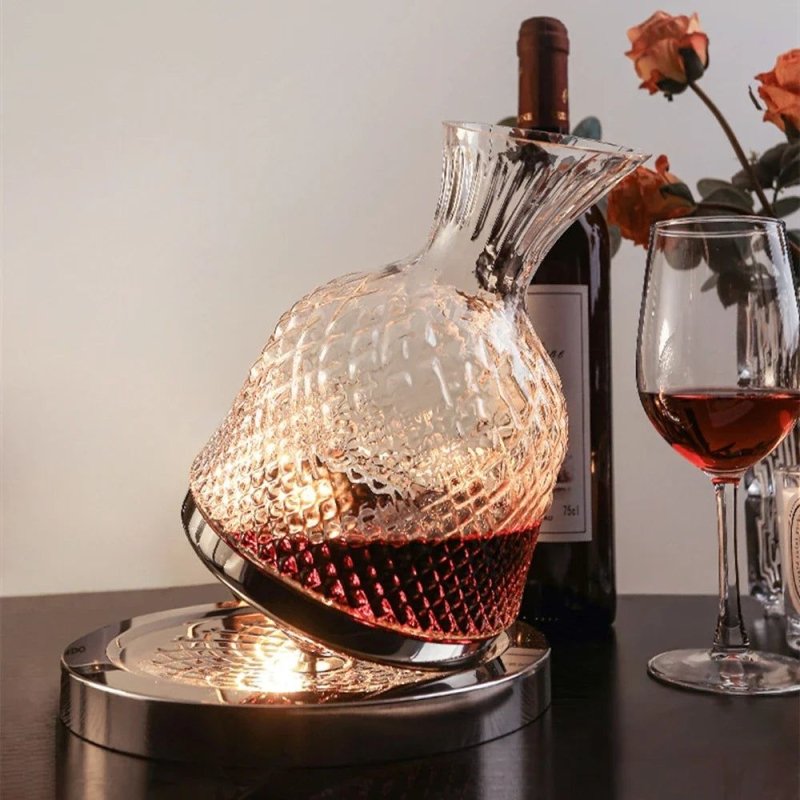 Rotating Crystal Wine Decanter - FCHF CITY