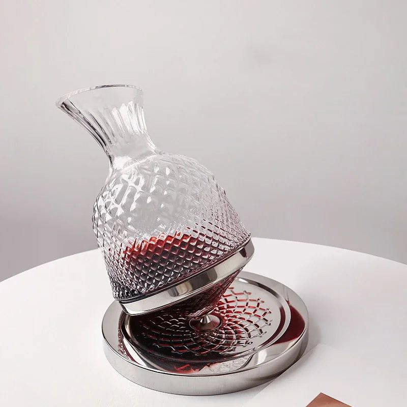 Rotating Crystal Wine Decanter - FCHF CITY