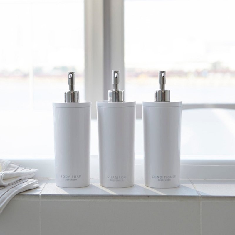 Round Dispenser Bundle - Shampoo, Conditioner, and Body Soap - FCHF CITY