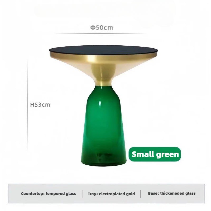 Round Tempered Glass Coffee Table - FCHF CITY