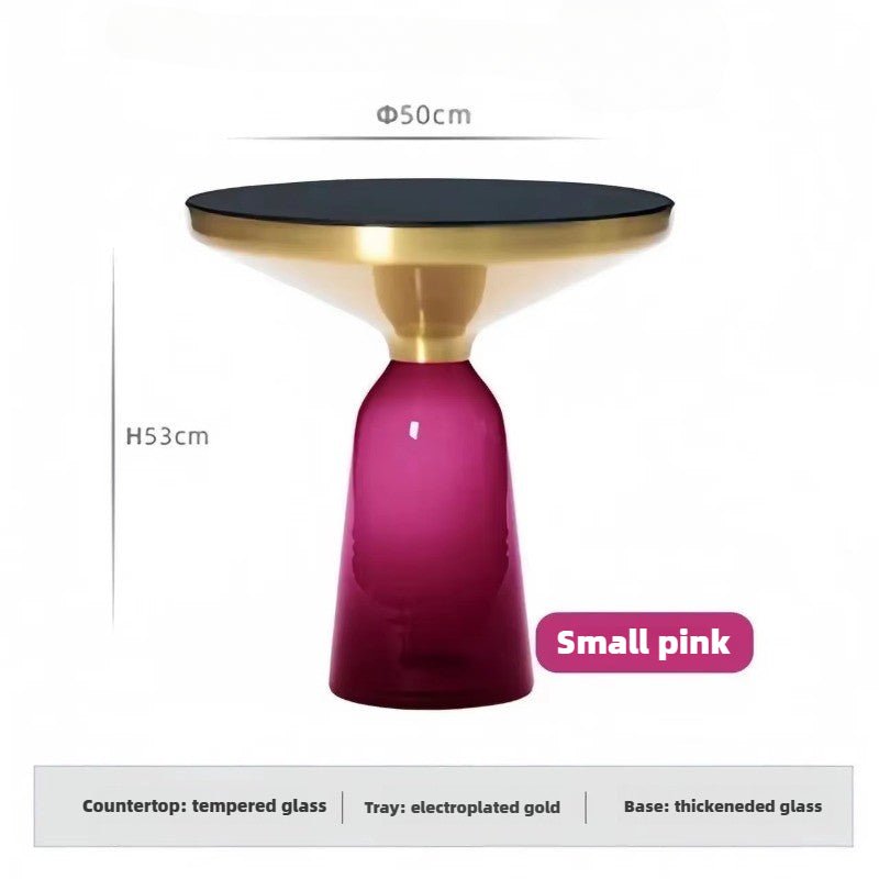 Round Tempered Glass Coffee Table - FCHF CITY