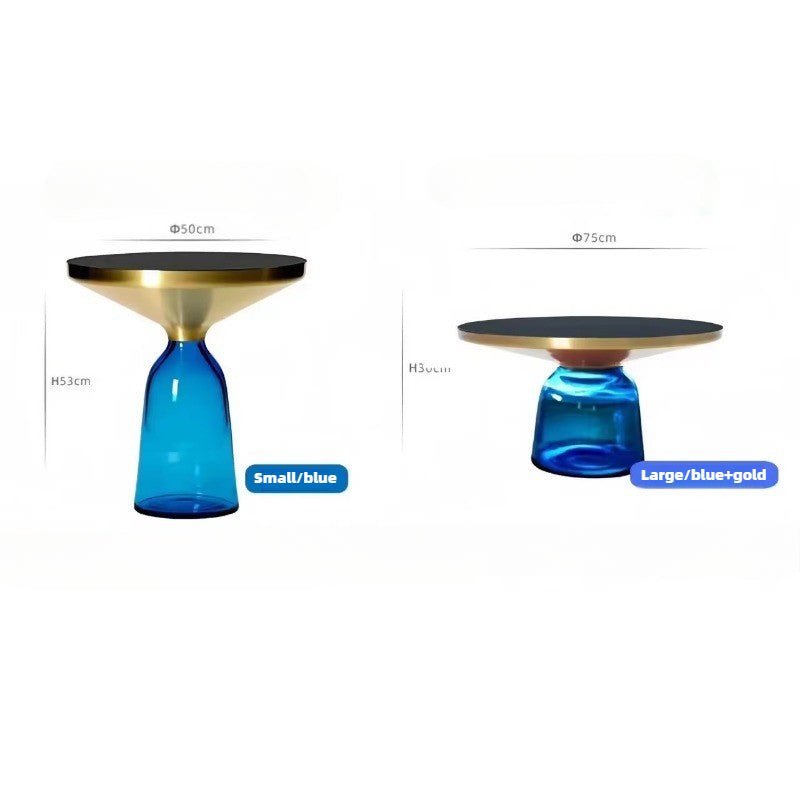 Round Tempered Glass Coffee Table - FCHF CITY