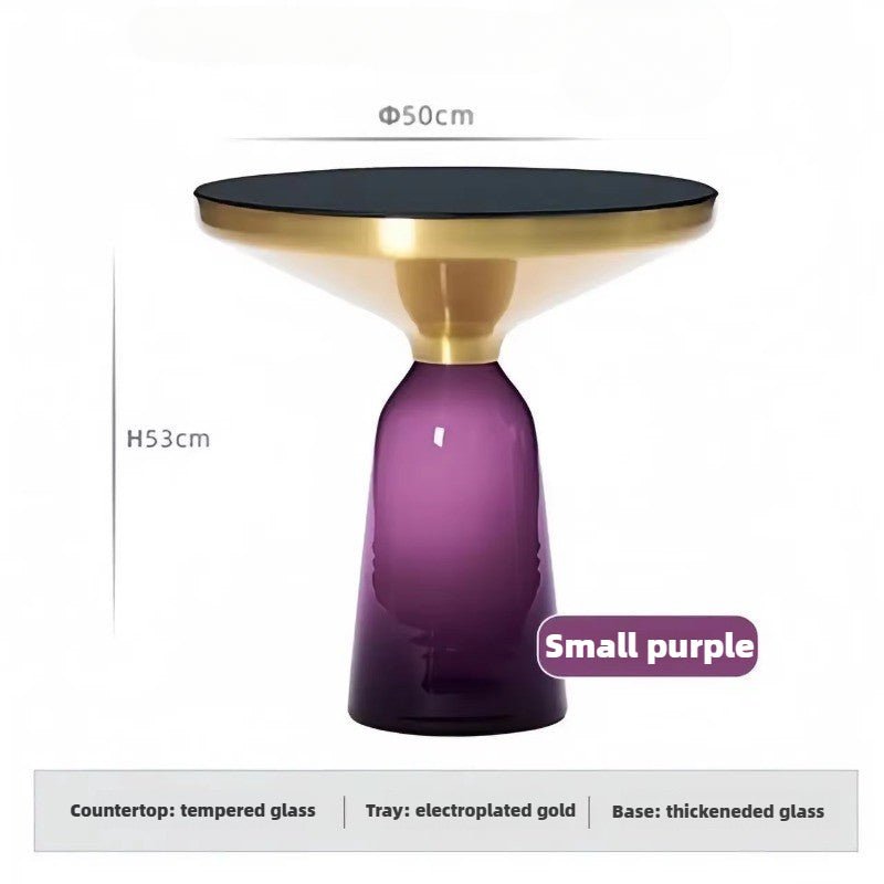 Round Tempered Glass Coffee Table - FCHF CITY